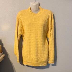 Lemon Yellow Women's Crew Neck Sweater